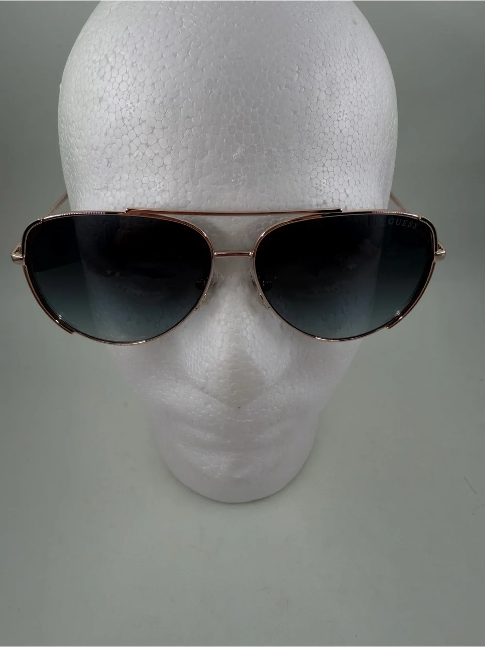 Guess Women’s GU00193 32B Gold Aviator Sunglasses Gradient Brown Lens 58-12 140